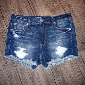American Eagle Hi-Rise Shortie Jean Short Sz 14 *Brand New W/O Tags